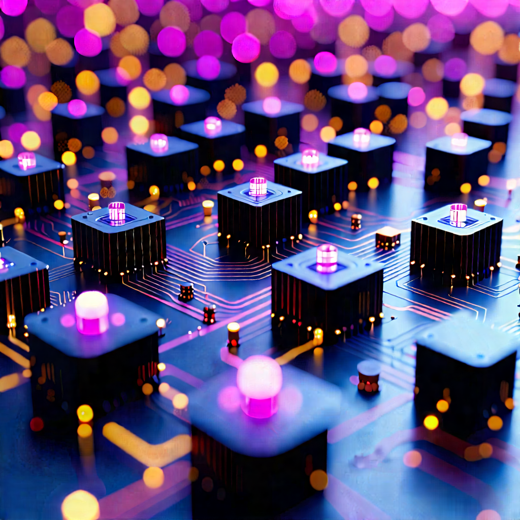 Close-up of sensor array