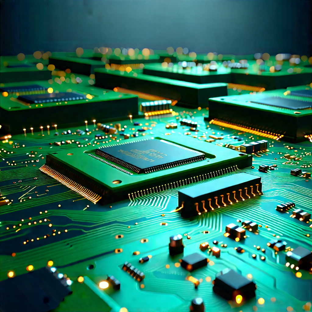 Close-up of electronic circuit