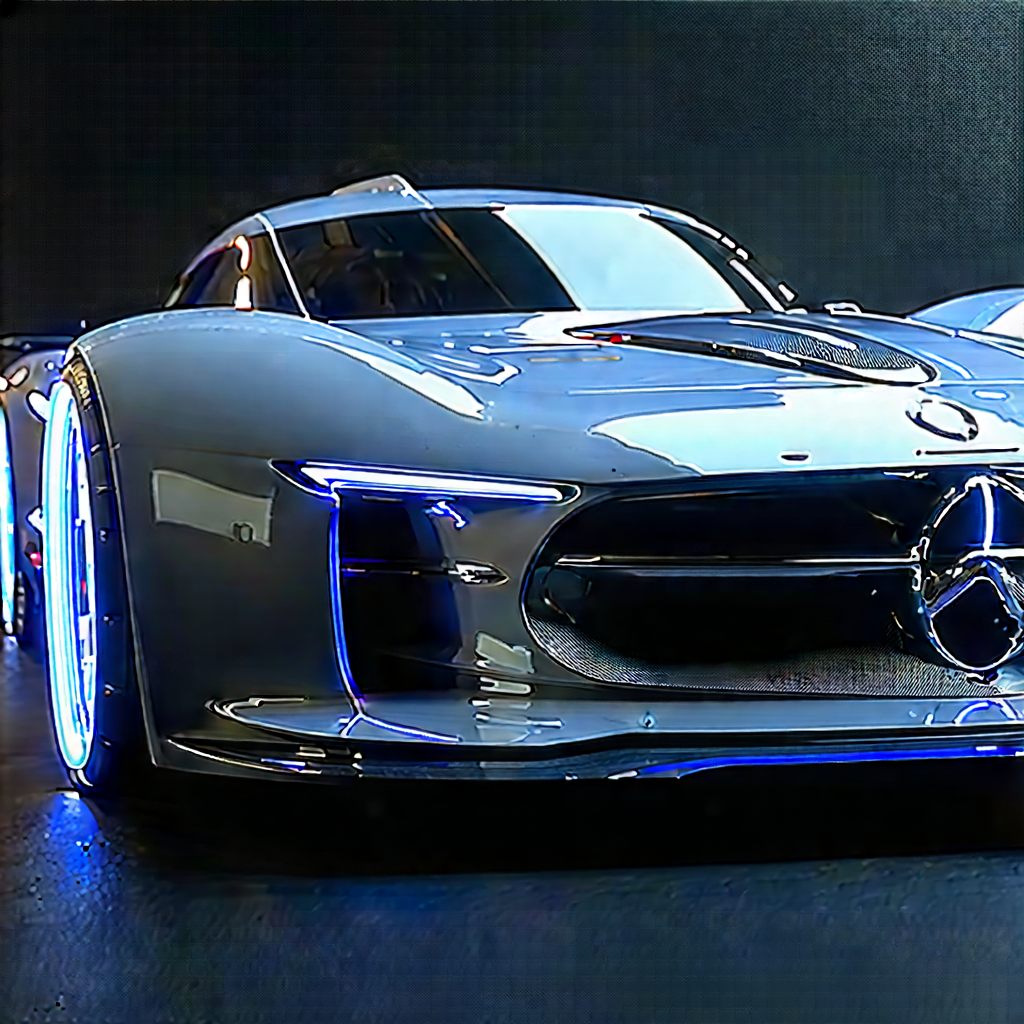 Automotive Technology In Design Studio With Sleek Silver