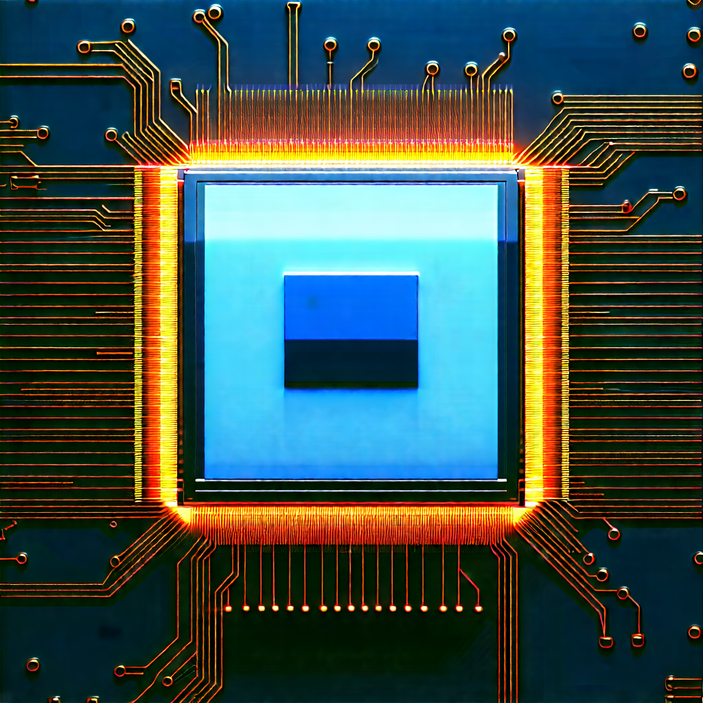 Microchip with laser scanning