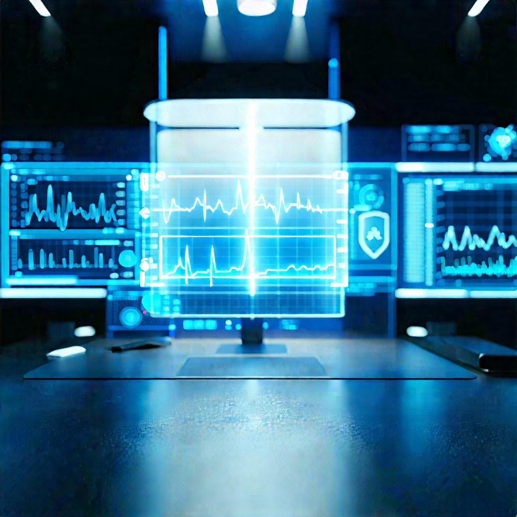 Healthcare Technology In Tech Office With Image, There