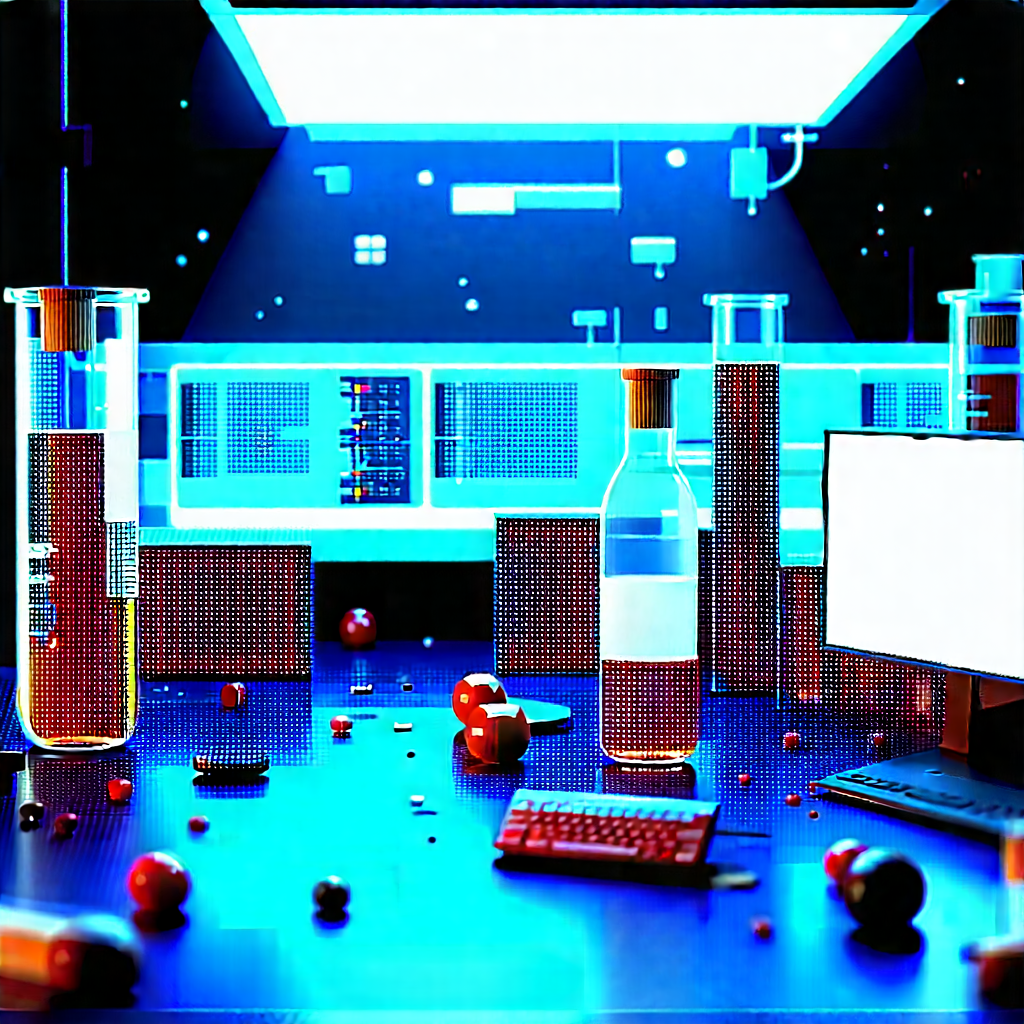 Entertainment Technology In Modern Laboratory With Computer Desk