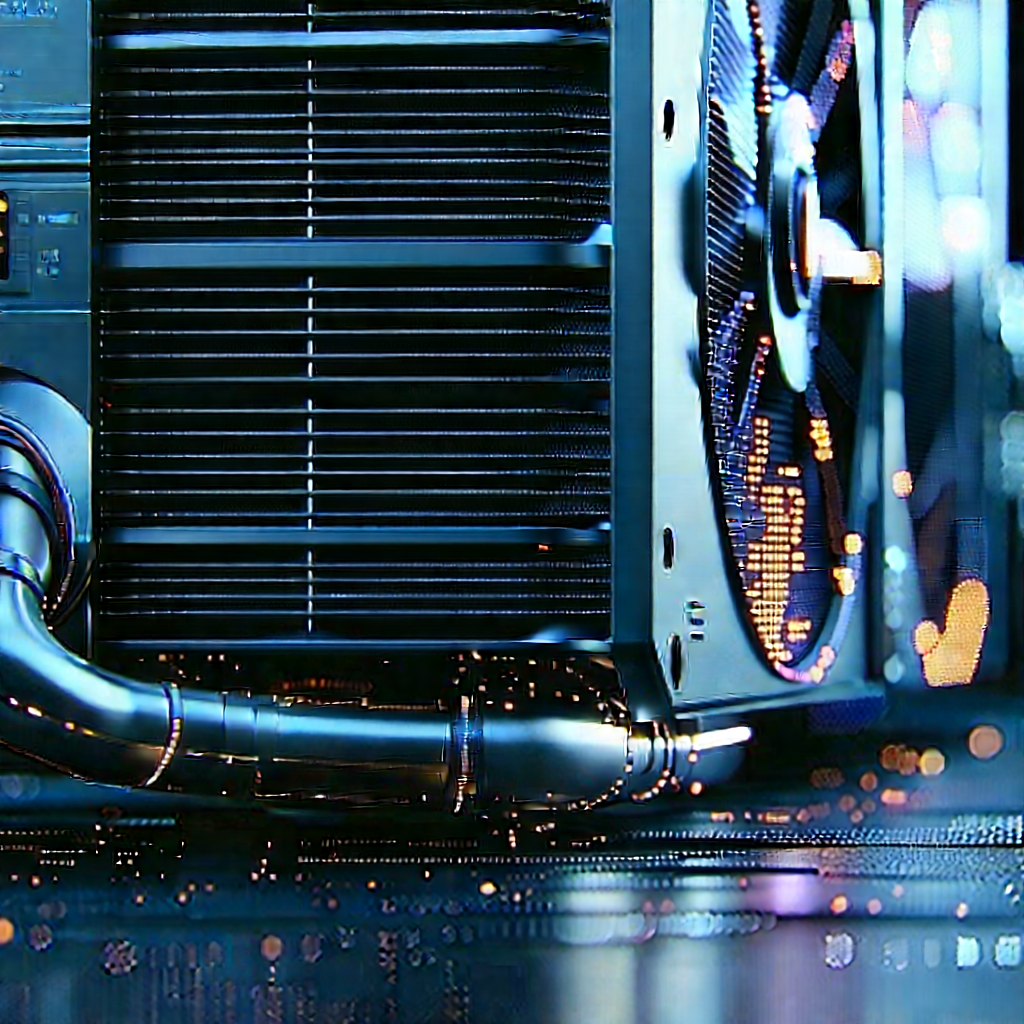 Close-up of cooling system