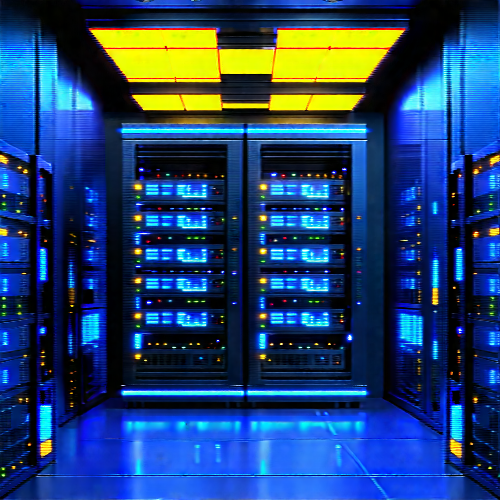 Futuristic server room