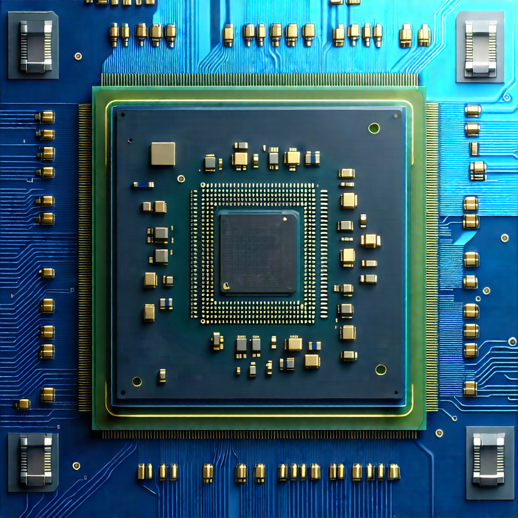 Close-up of microprocessor