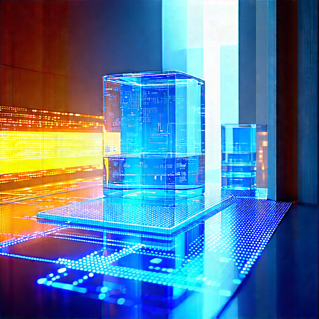 (futuristic:1.43) Research Laboratory With Blue White