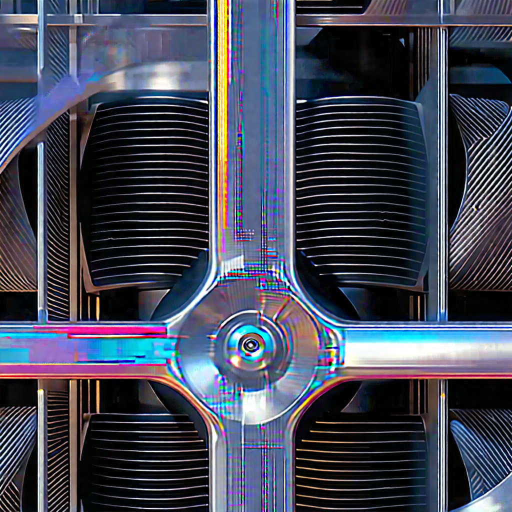 Close-up of cooling system