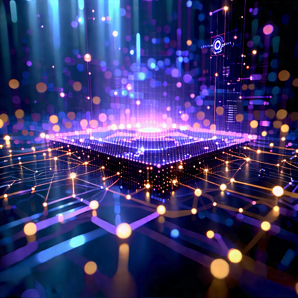 Blockchain Network Visualization With Image, There