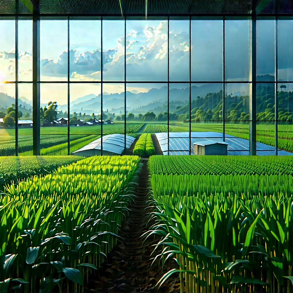 Agricultural Technology In Tech Office With Image, There