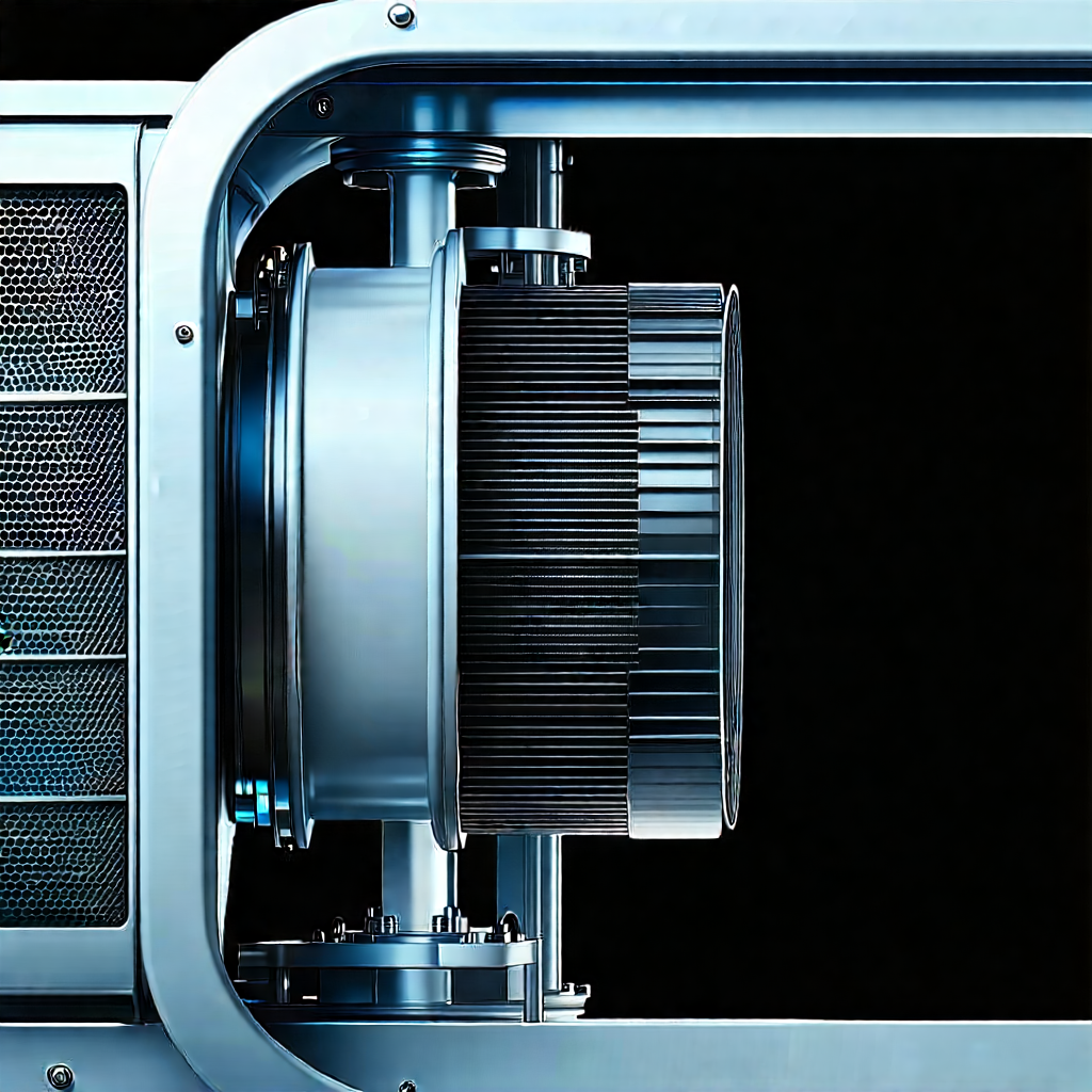 Close-up of cooling system