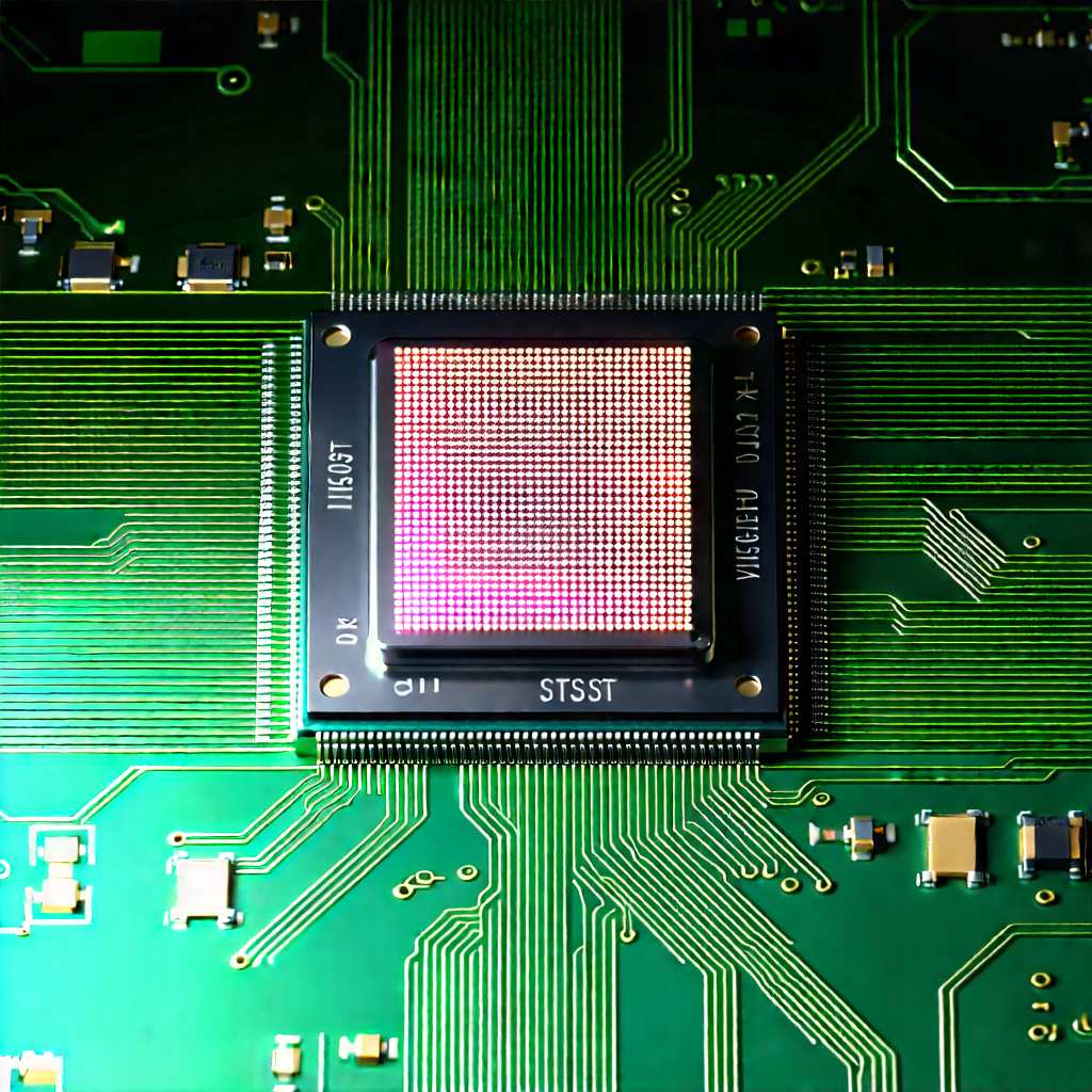 Close-up of microprocessor