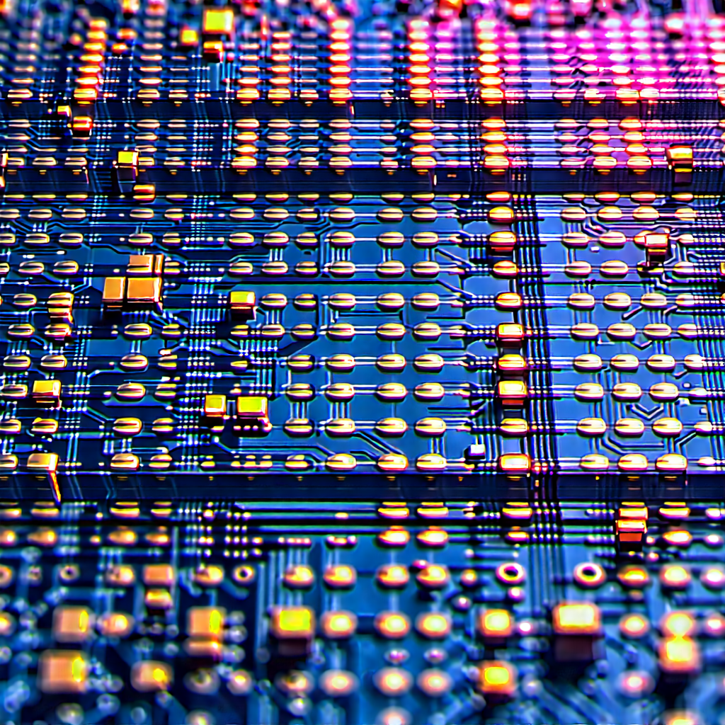 Close-up of sensor array