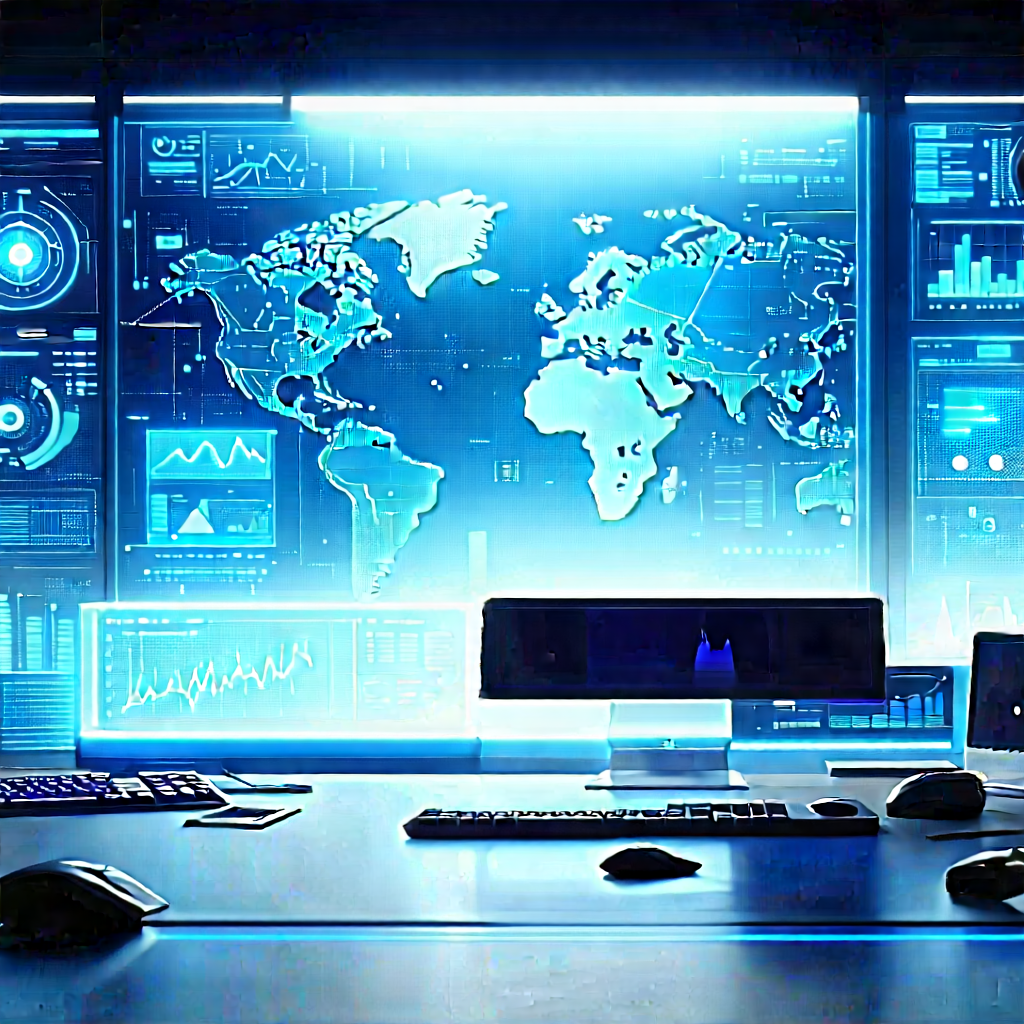 (futuristic:1.26) tech startup office