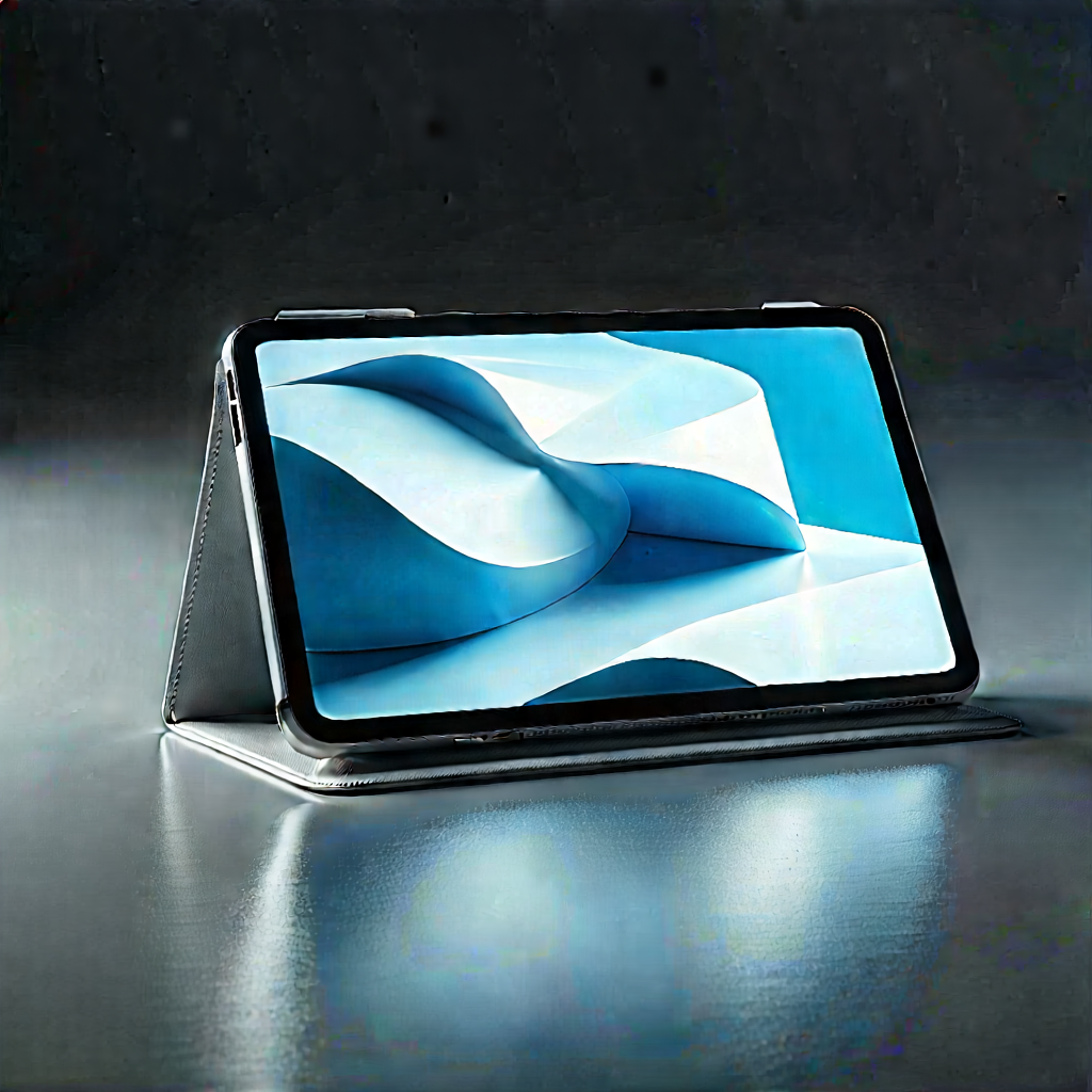 Tablet With Streaming Content With Black Cell