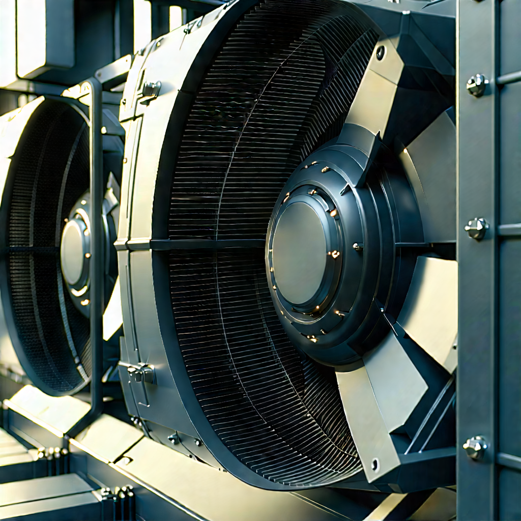 Close-up of cooling system