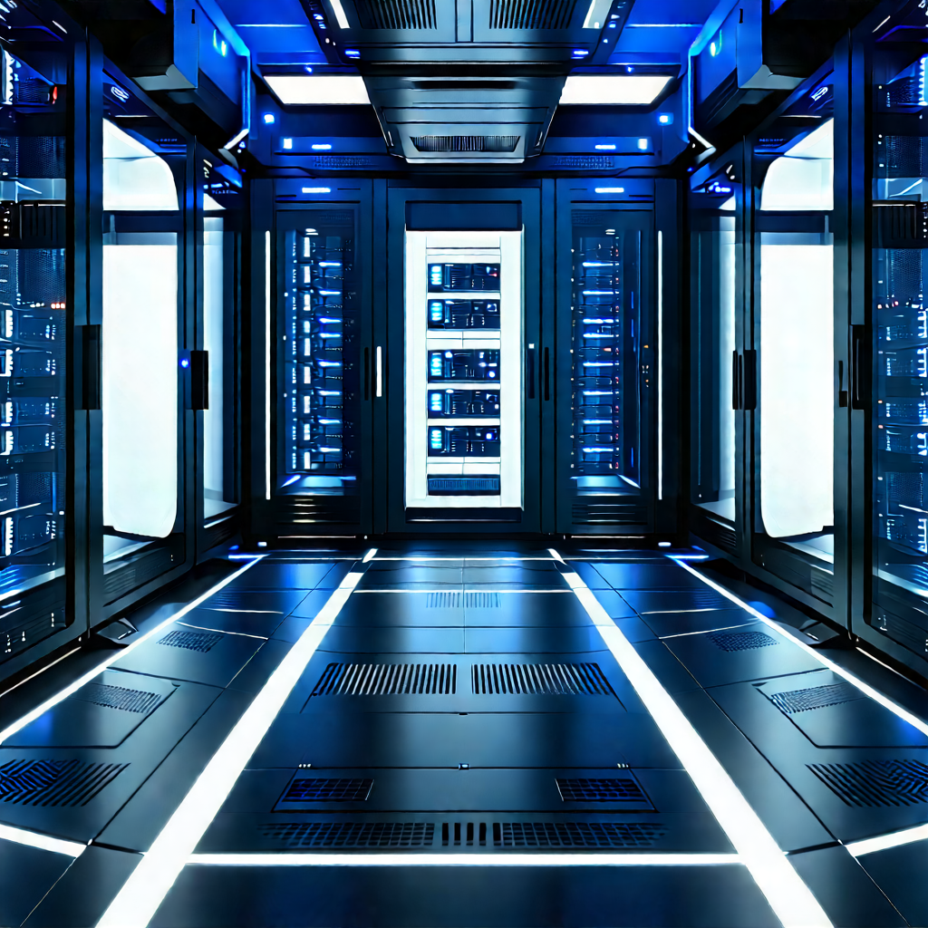 Futuristic server room