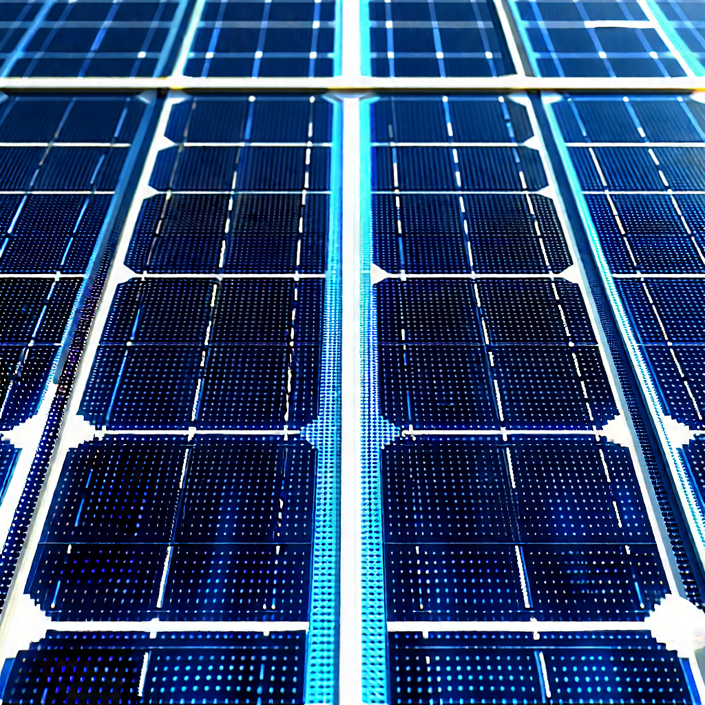 Solar panel with (digital:1.13) particles
