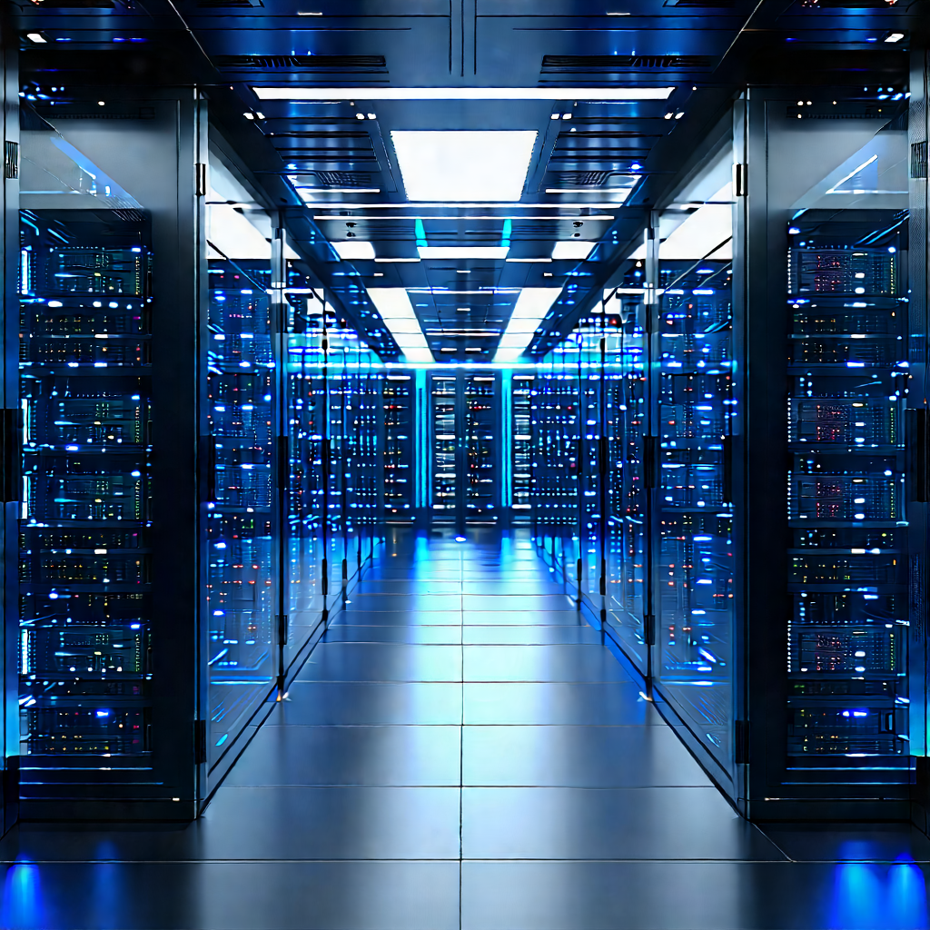 Futuristic server room