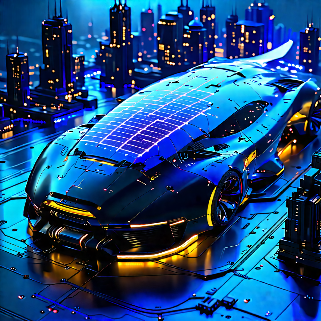 Innovative Renewable Energy Design With Futuristic Parked