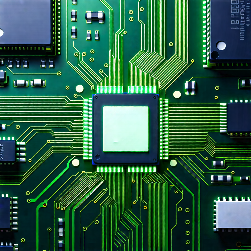 Close-up of electronic circuit