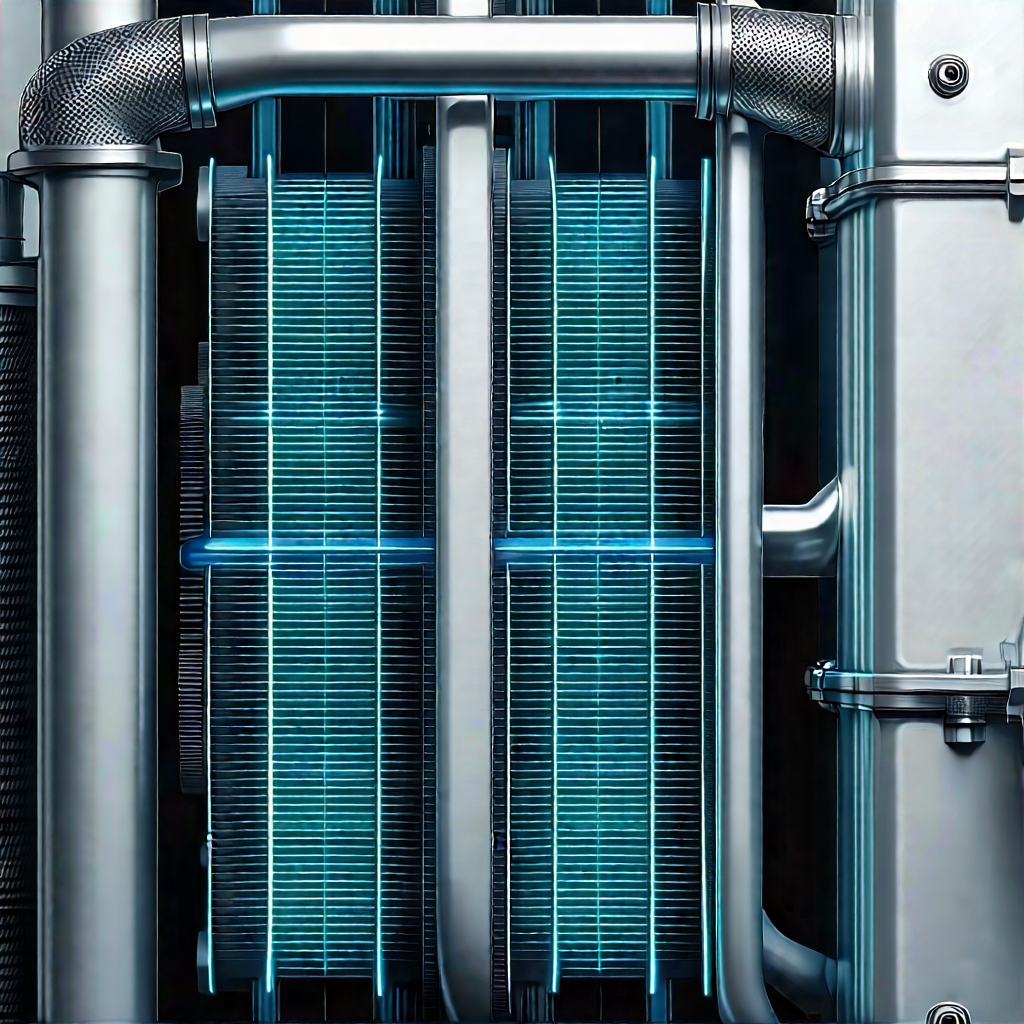 Close-up of cooling system