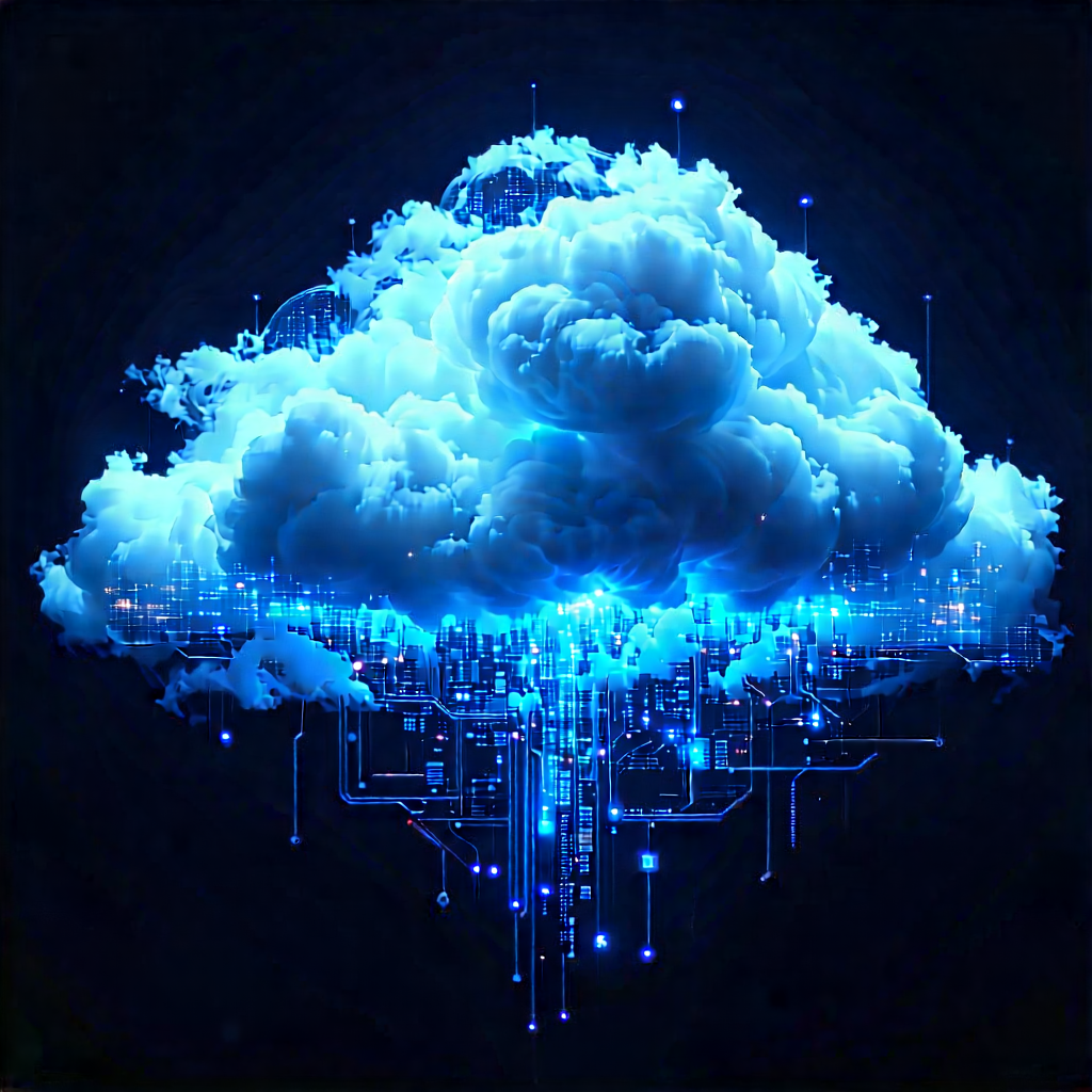 Cloud Computing Visualization With Large Blue