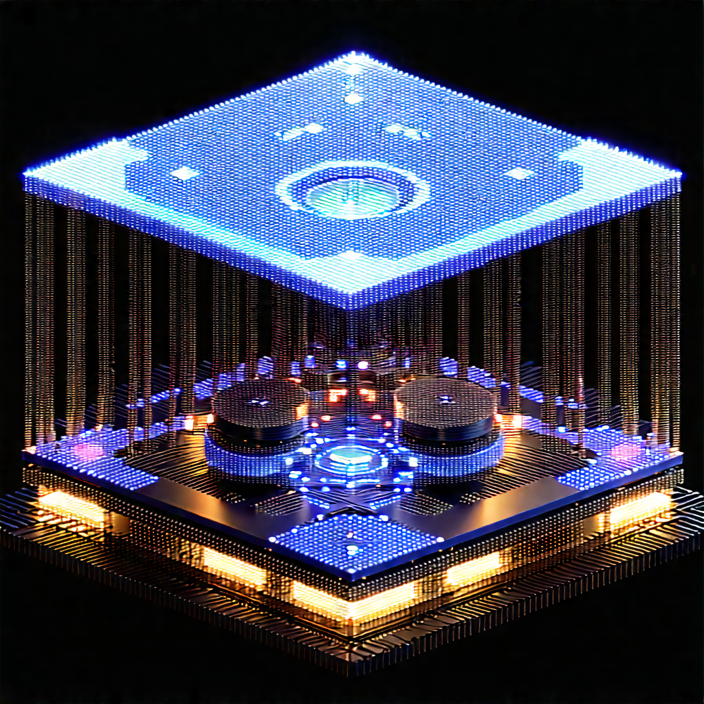 Quantum computer with digital particles