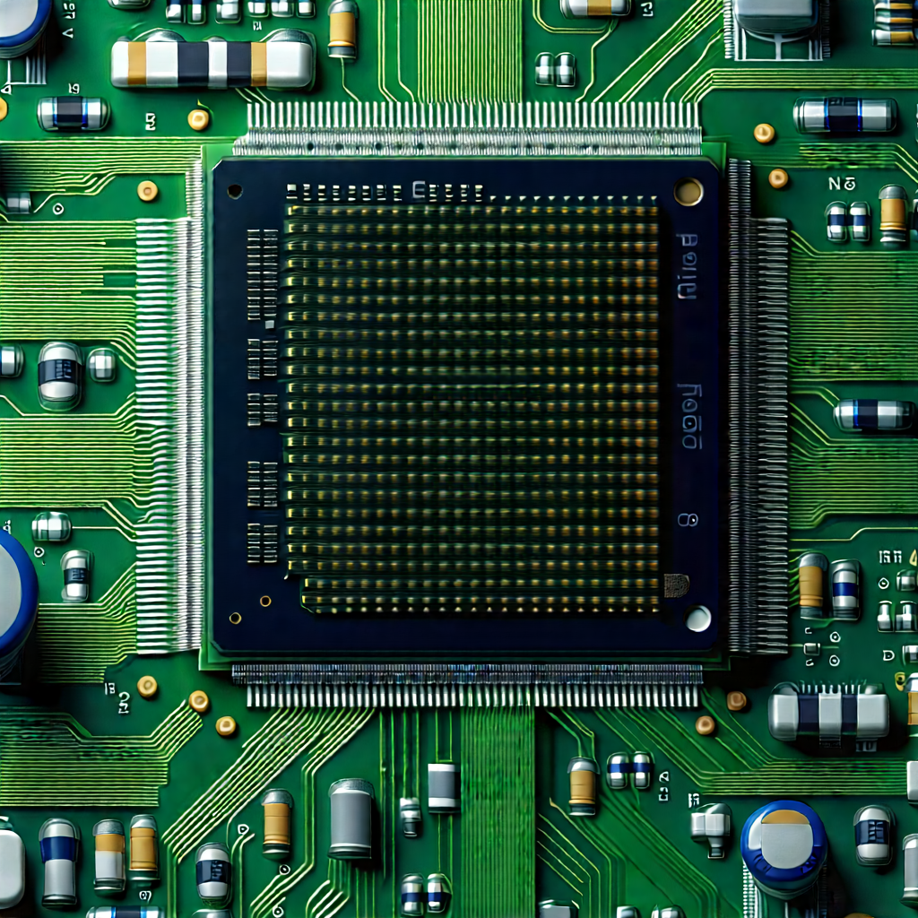 Close-up of microprocessor