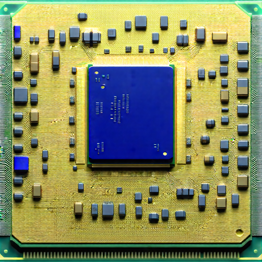 Close-up of microprocessor
