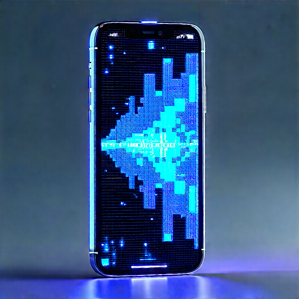 Smartphone with data visualization