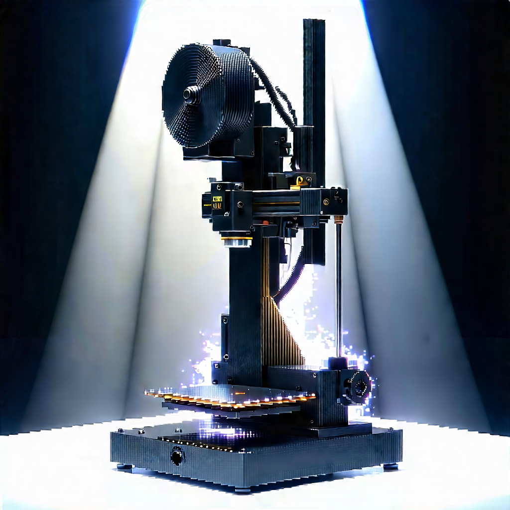 3d Printer With Laser Scanning With Large, Black,
