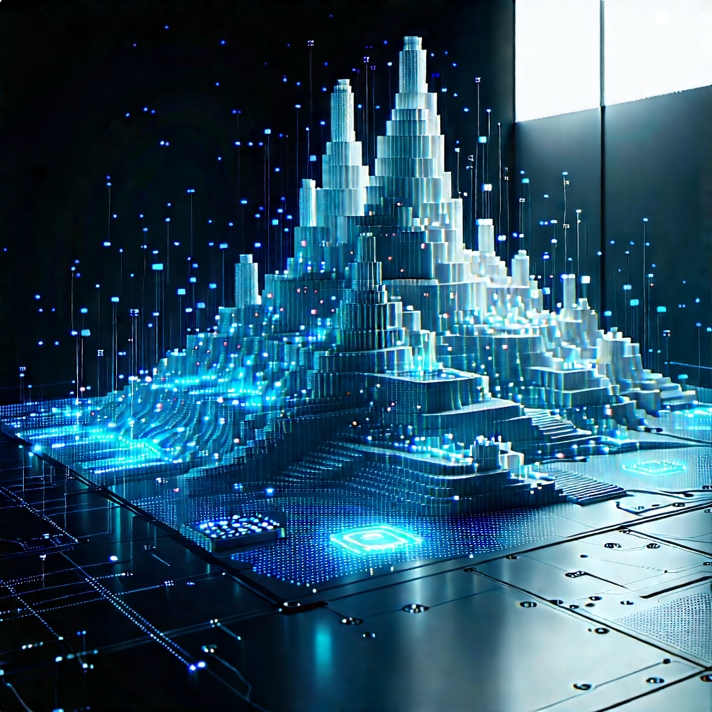 Big Data Visualization With Futuristic Cityscape