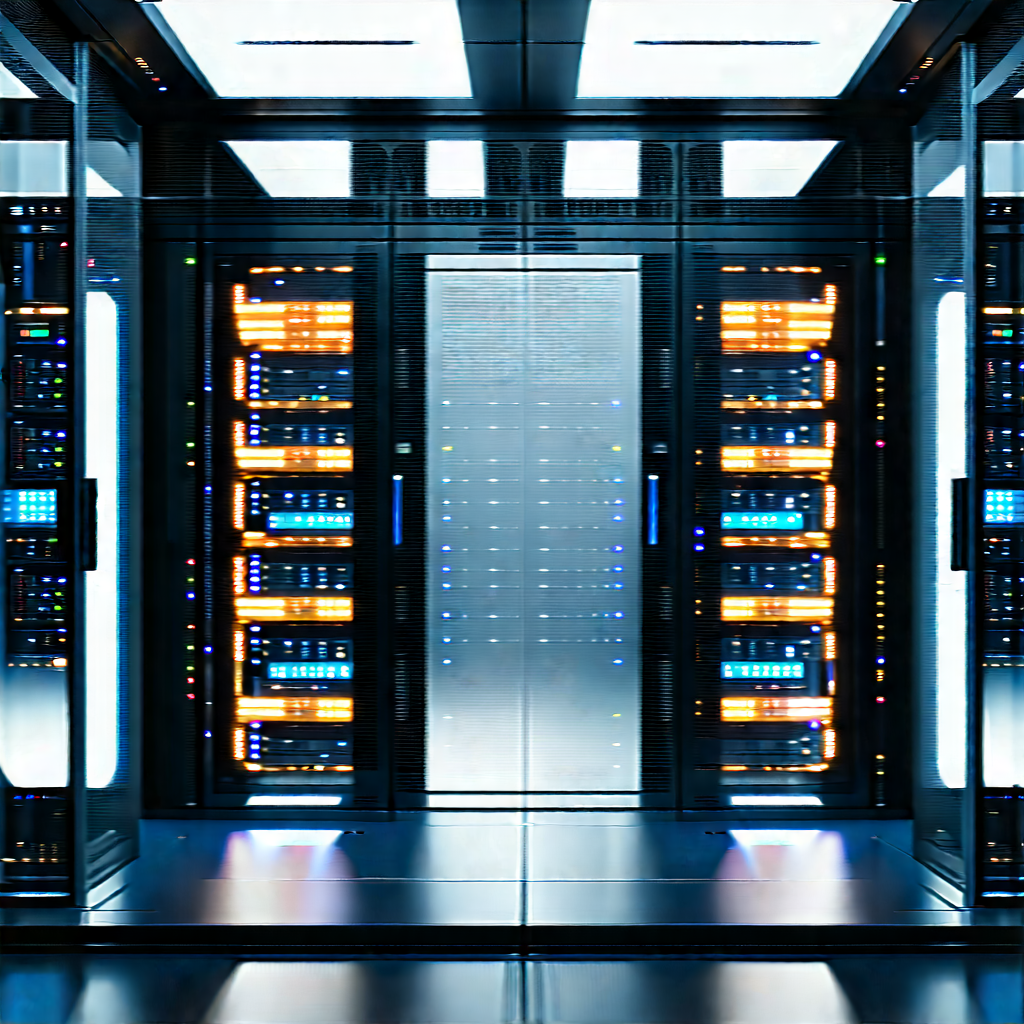 Futuristic server room