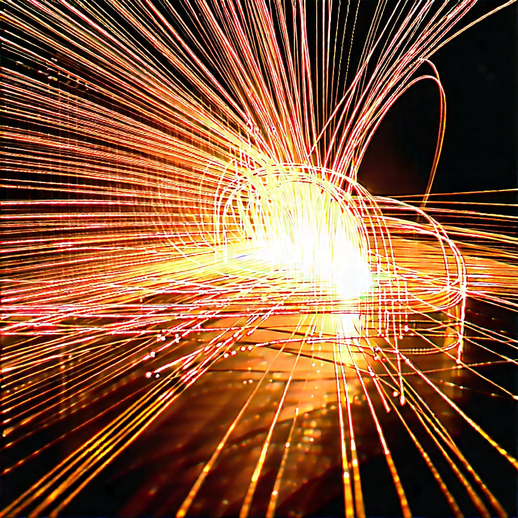 Close-up of fiber optic cables