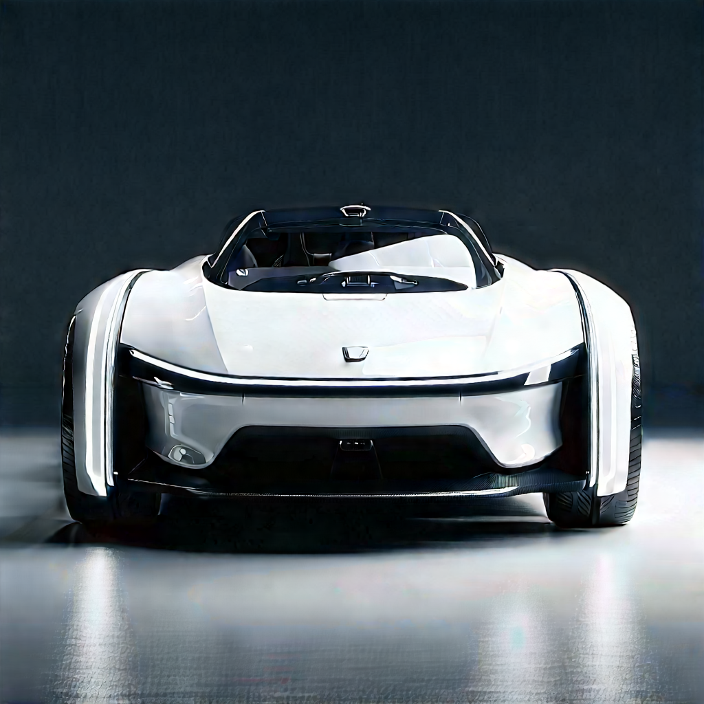 Innovative Electric Vehicle Design With White Sports