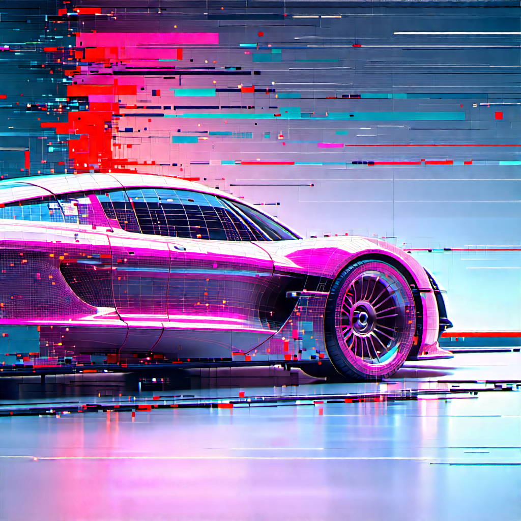 Automotive Technology In Research Center With Sleek, Futuristic