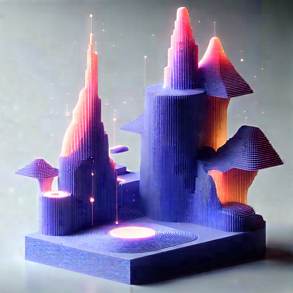 3d printer with data streams