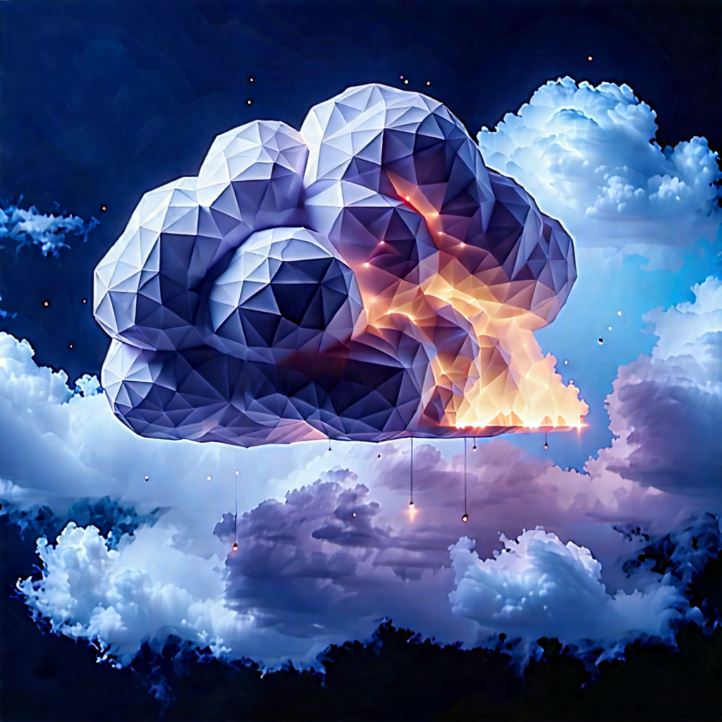 Cloud Computing Visualization With Image, There