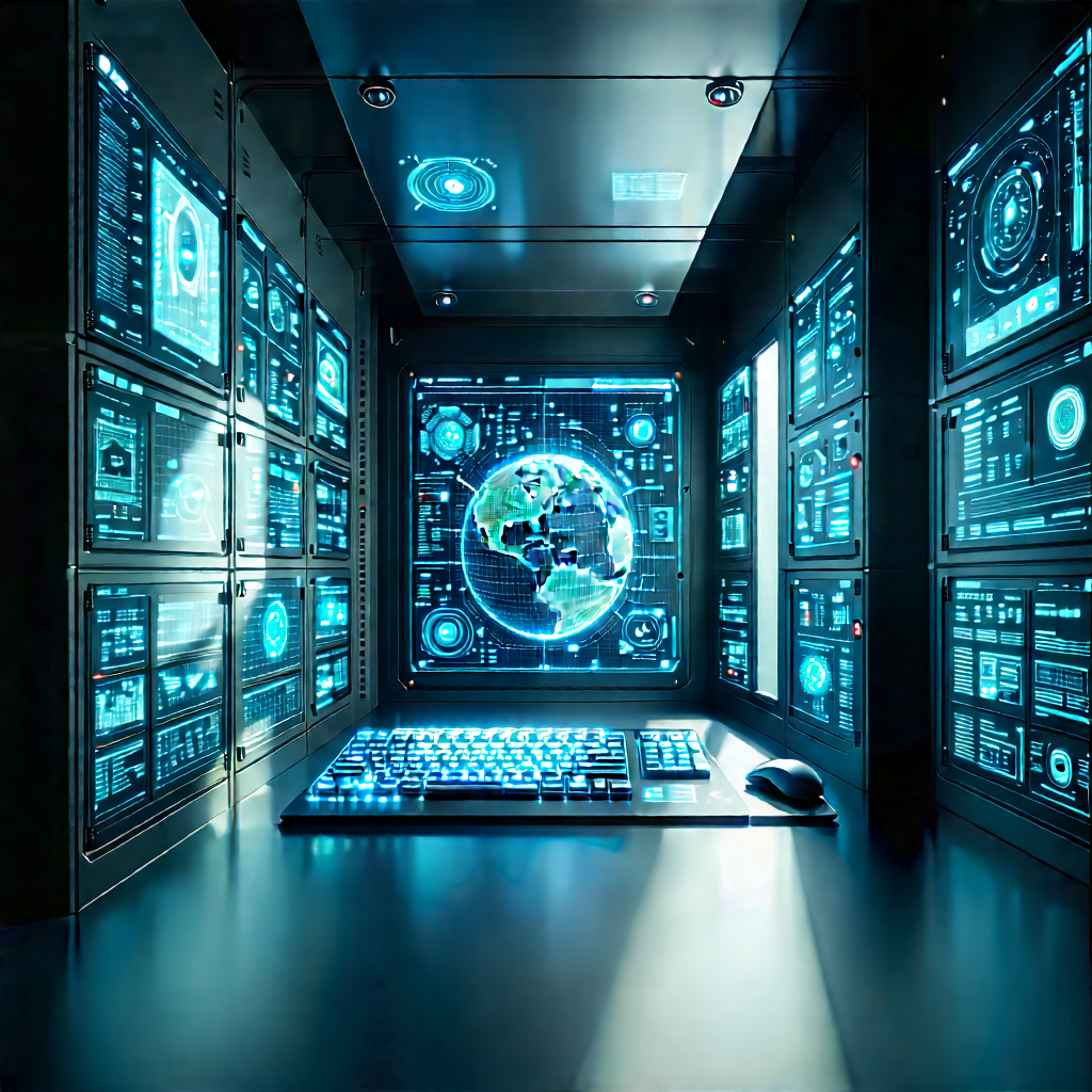 Educational Technology In Research Center With Image, There