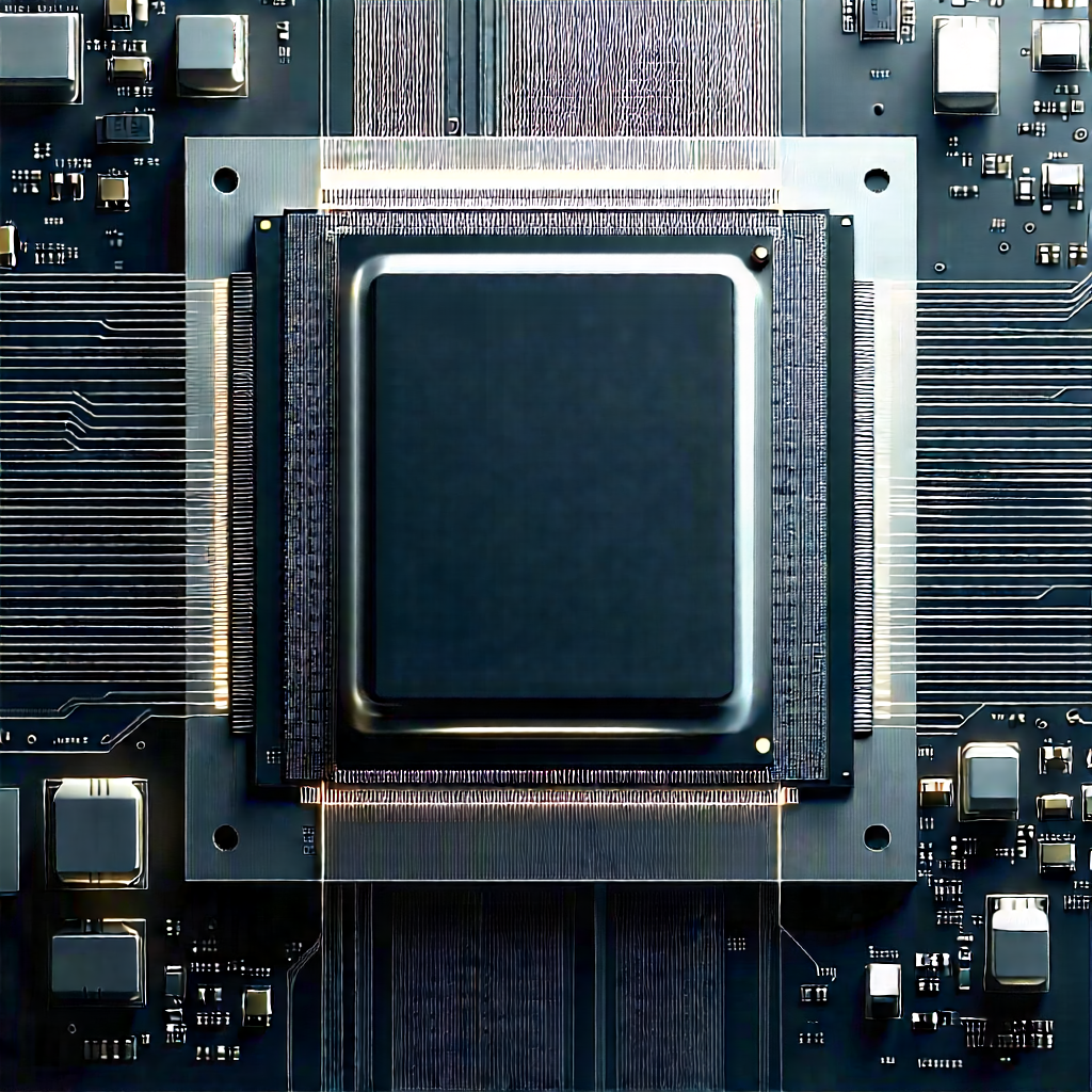Close-up of microprocessor