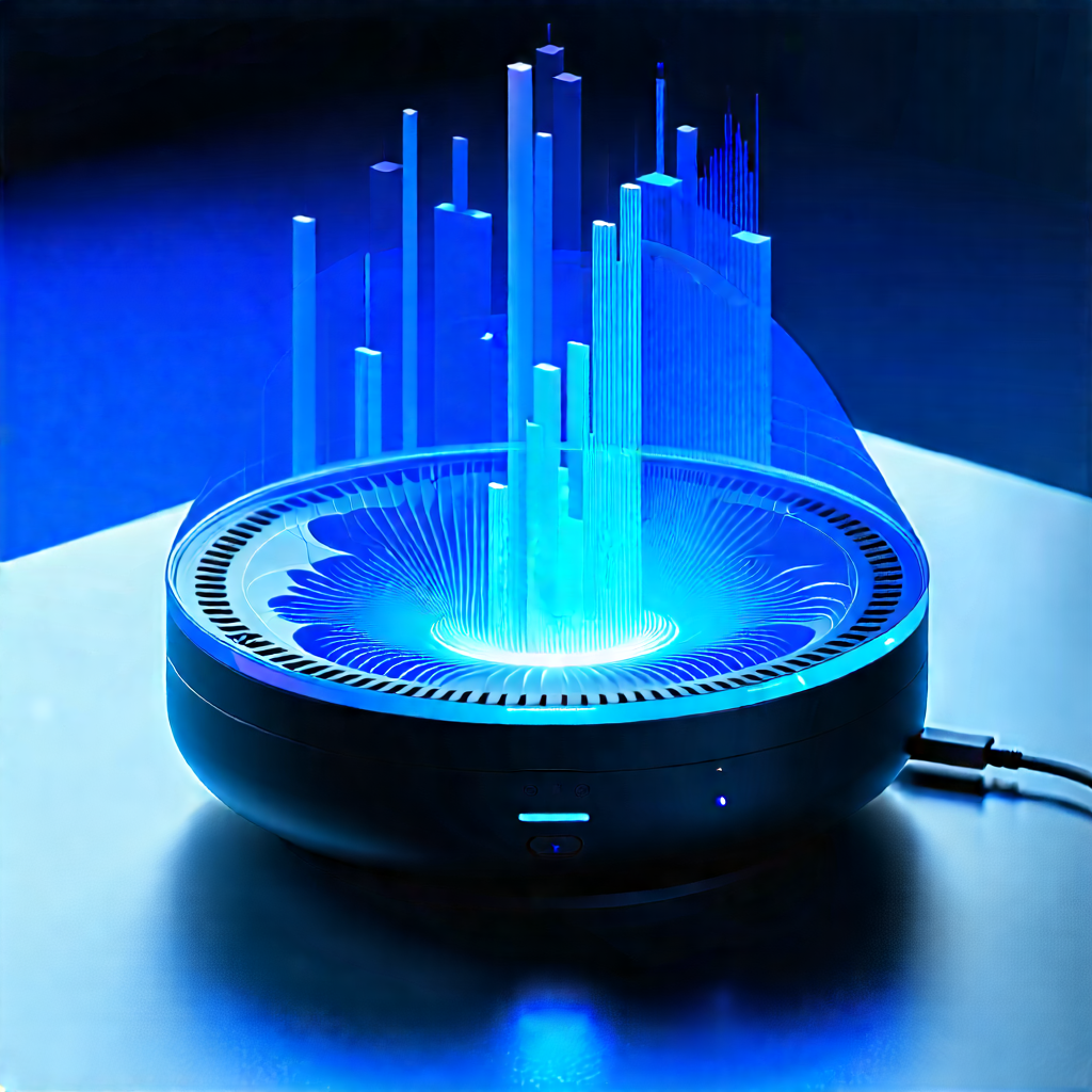 Smart Home (device:1.23) With Data Visualization With Blue Light