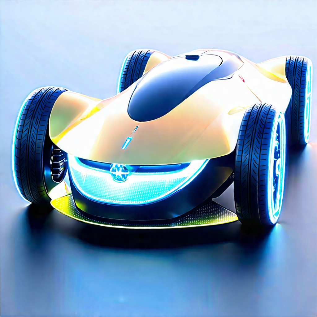 Innovative Electric Vehicle Design With Futuristic Displayed