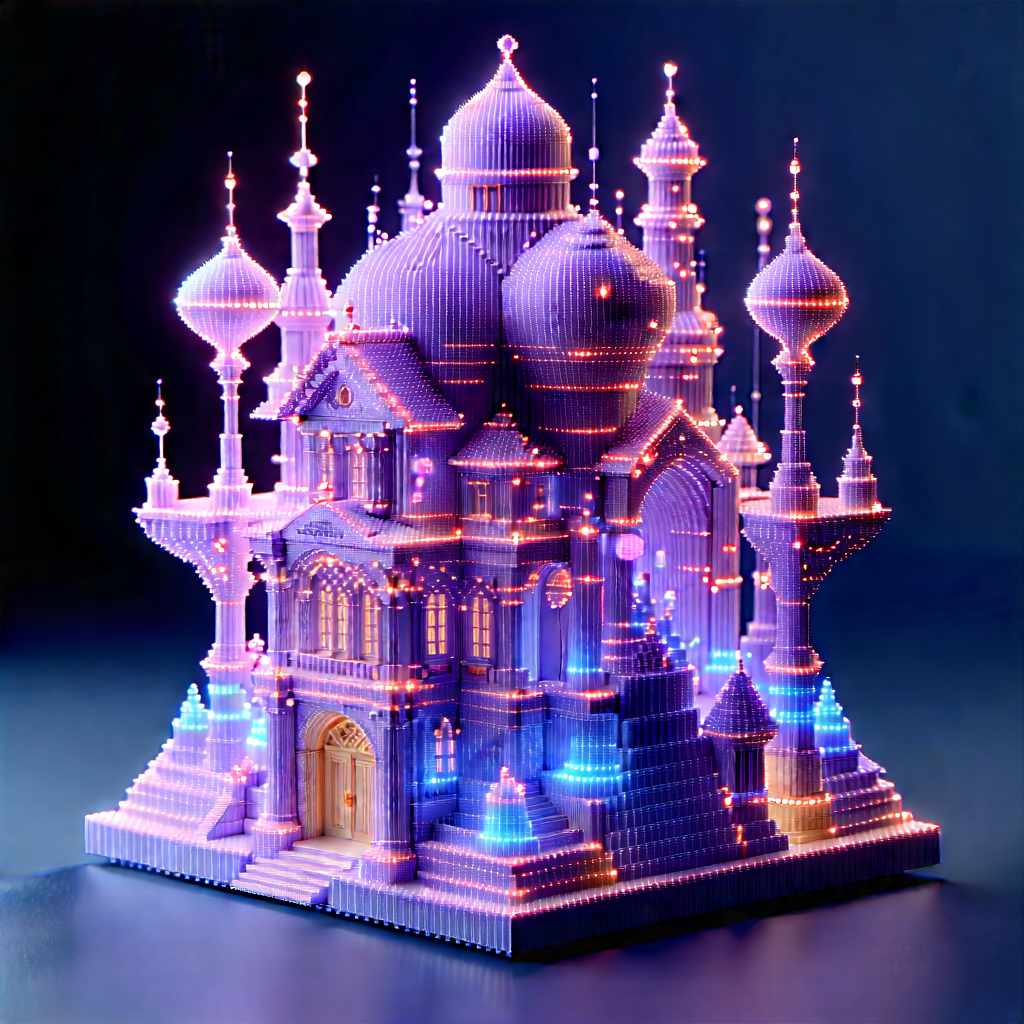 Digital Transformation Visualization With Purple Castle