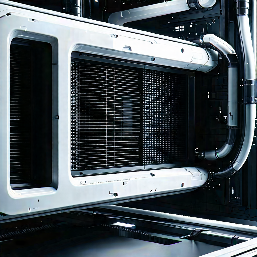 Close-up of cooling system