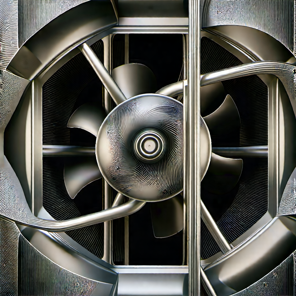 Close-up of cooling system