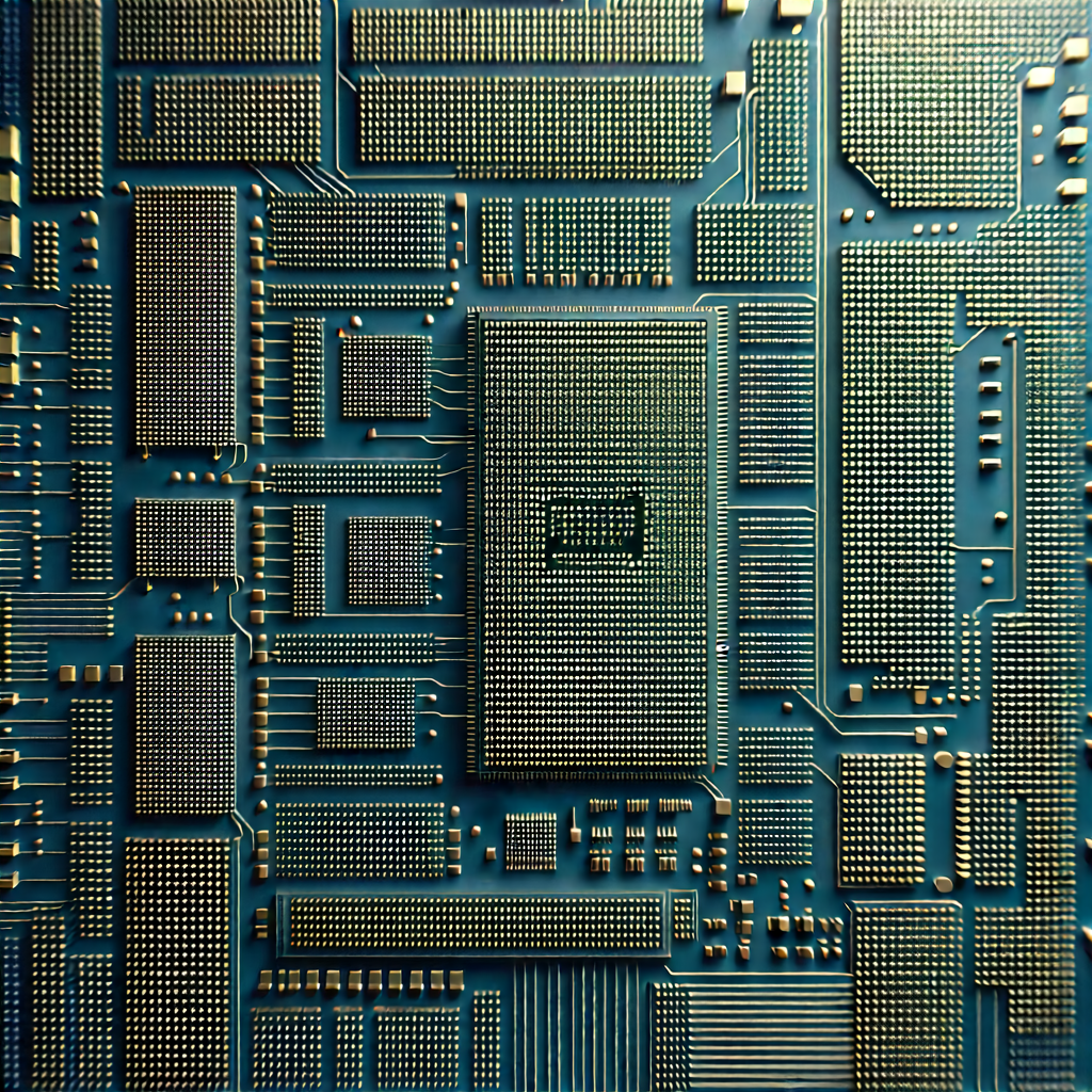 Close-up of sensor array