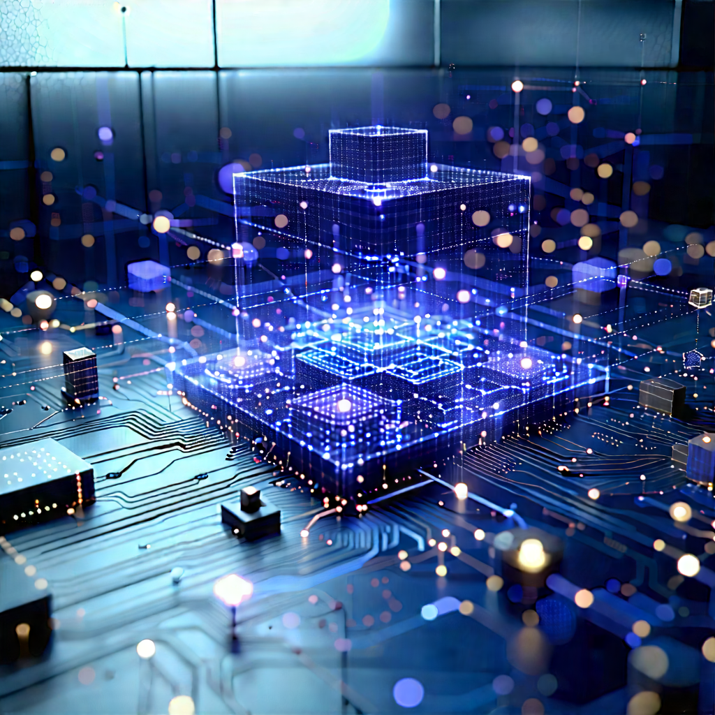 Blockchain Network Visualization With Computer Circuit