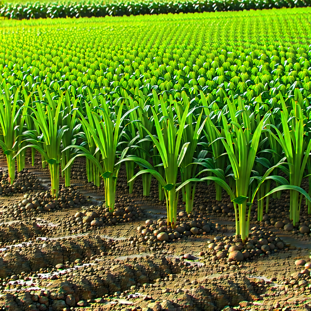 Agricultural Technology In Research Center With Large Field