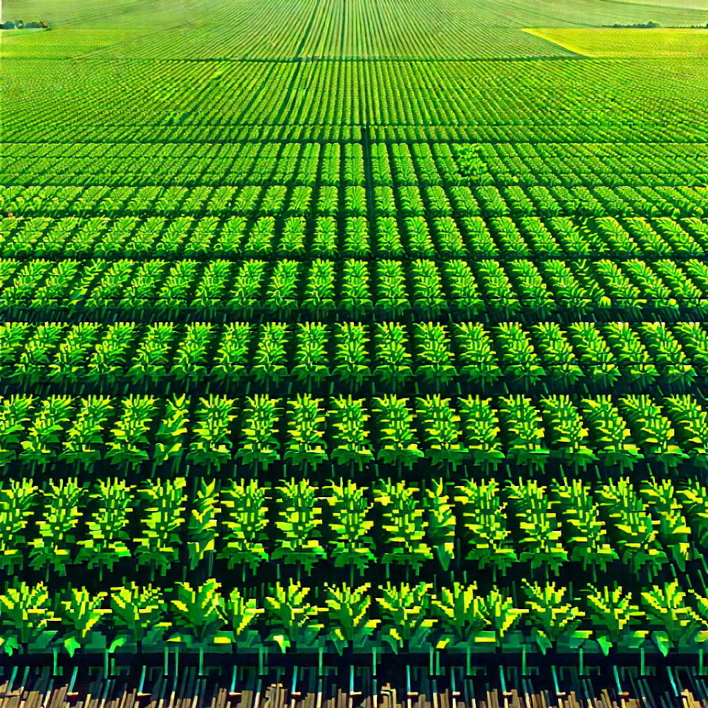 Agricultural Technology In Tech Office With Large, Detailed,