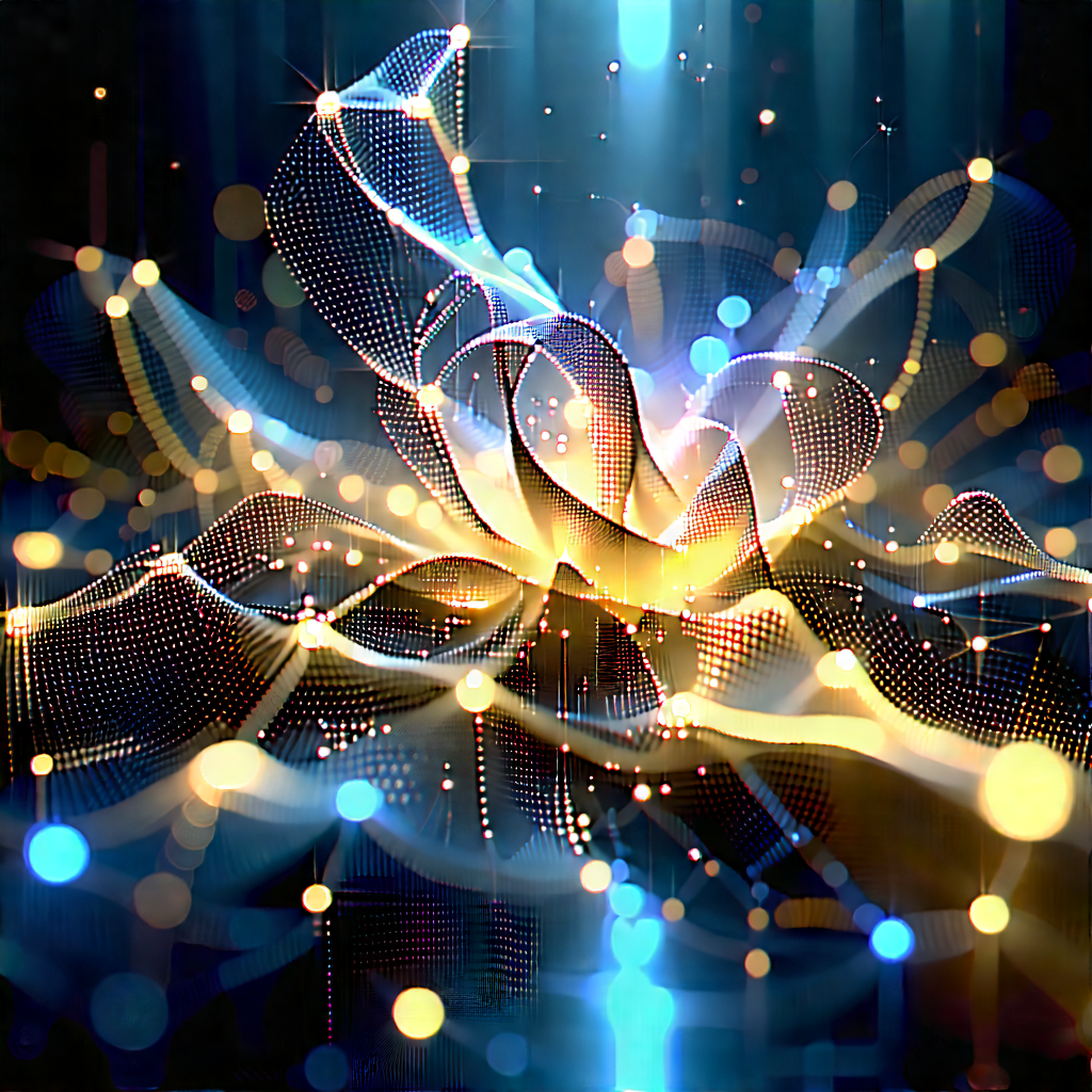 Blockchain Network Visualization With Beautifully Flower,